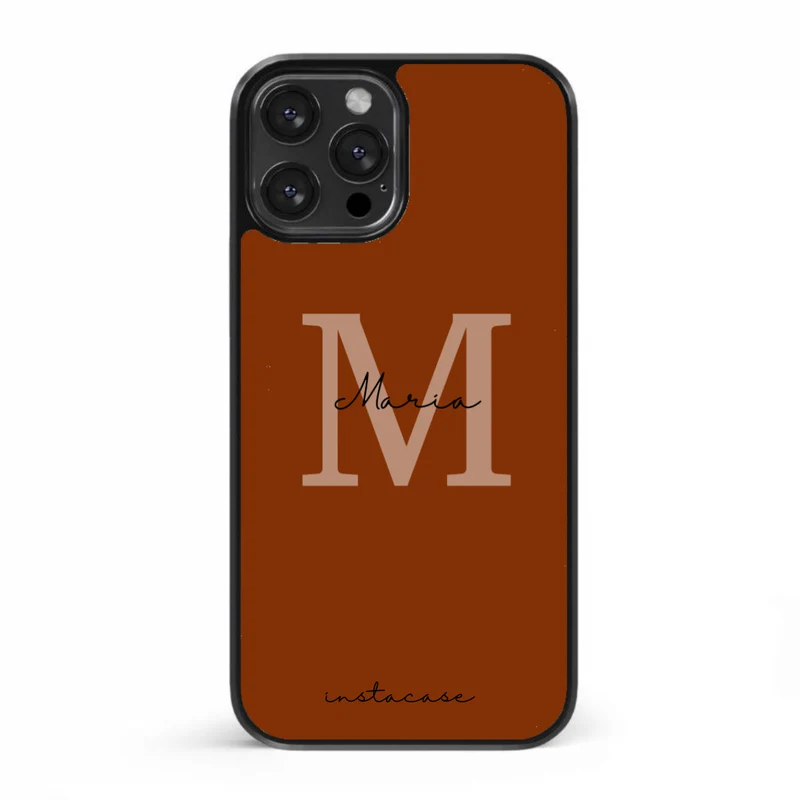 Capa Compact Initials Tijolo