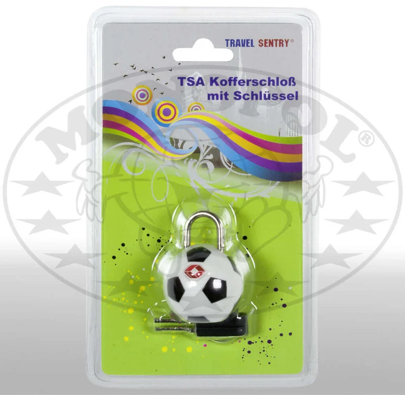 TSA Kofferschloss, Motiv Fußball, VE-72(12)