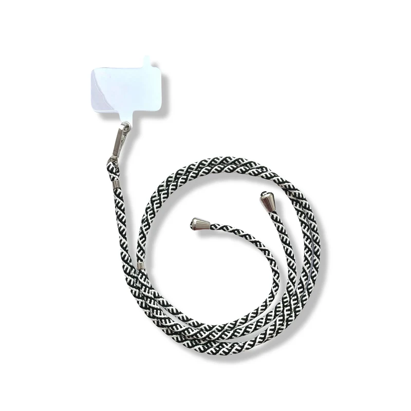 Cordão Universal - Preto e Branco Xadrez