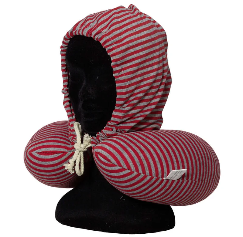 Nackenkissen mit Kapuze, 2 Designs, VE-12