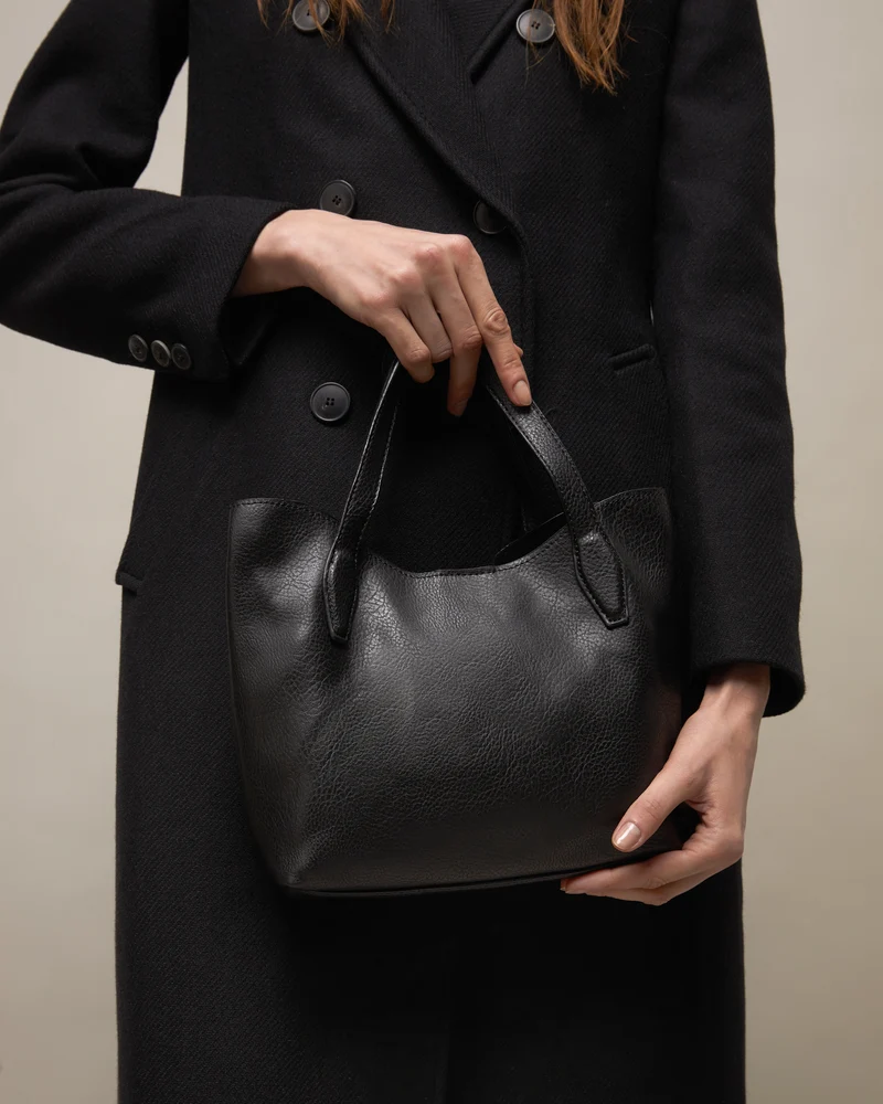 Deweti bolso tote pequeño con neceser y asa bandolera extraíble