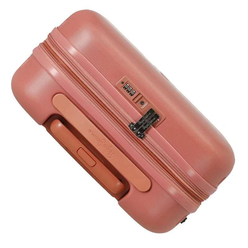 7688626 TROLLEY ABS 55CM. C/EXP. 4R. PJL HIGHLIGHT TERRACOTA