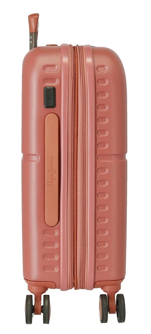 7688626 TROLLEY ABS 55CM. C/EXP. 4R. PJL HIGHLIGHT TERRACOTA