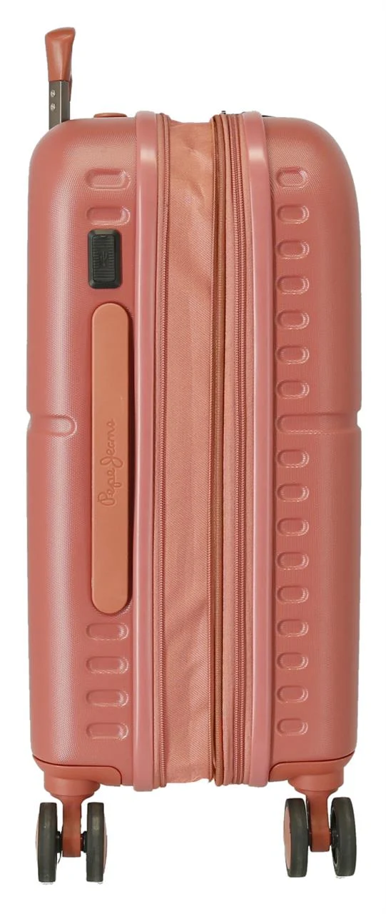 7688626 TROLLEY ABS 55CM. C/EXP. 4R. PJL HIGHLIGHT TERRACOTA
