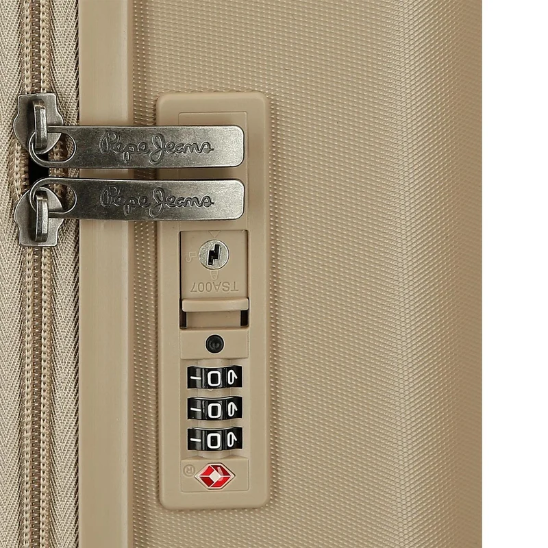 7698638 TROLLEY ABS 55CM. C/EXP. 4R. PJL ACCENT BEIGE CHAMPA