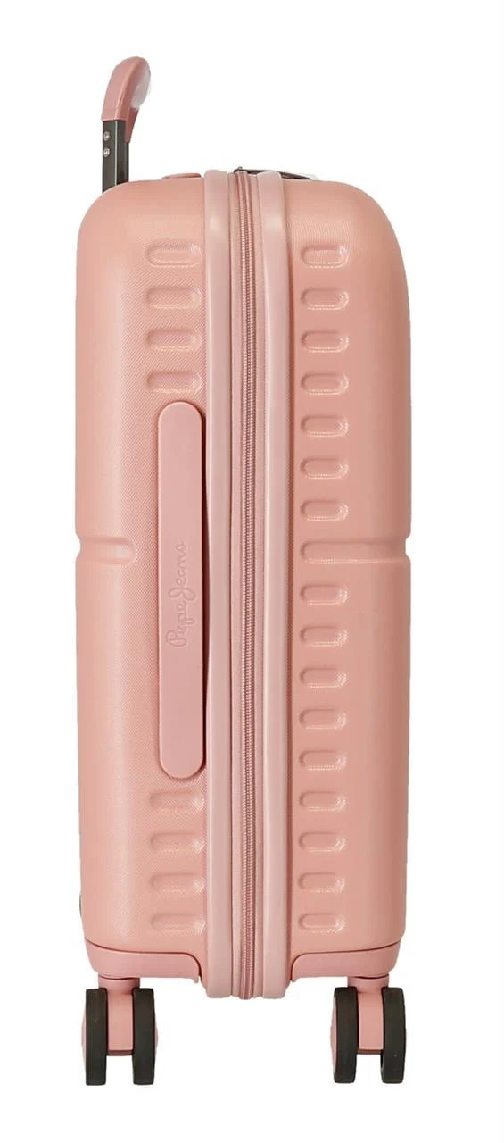 6439124 TROLLEY ABS 55CM. 4R. PJL LAILA ROSA CLARO