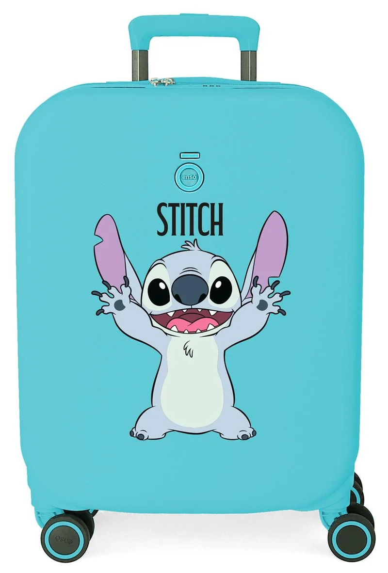 3199146 TROLLEY ABS 55CM.4R.ENSO STITCH PLAYFUL AZUL TURQUES