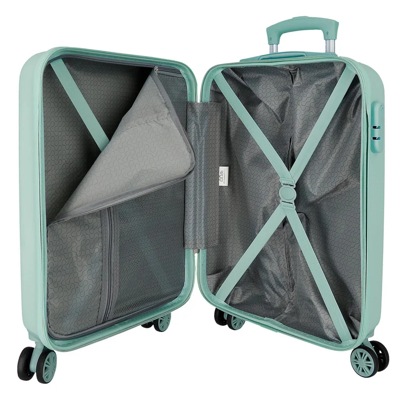 4011125 TROLLEY ABS 55CM. 4R. FROZEN FIND YOUR DESTINY TURQU