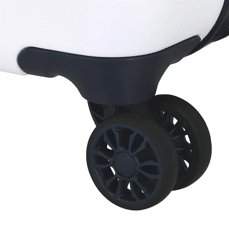 4751143 TROLLEY ABS 55CM. 4R. MINNIE FLOWERS BLANCO/MARINO