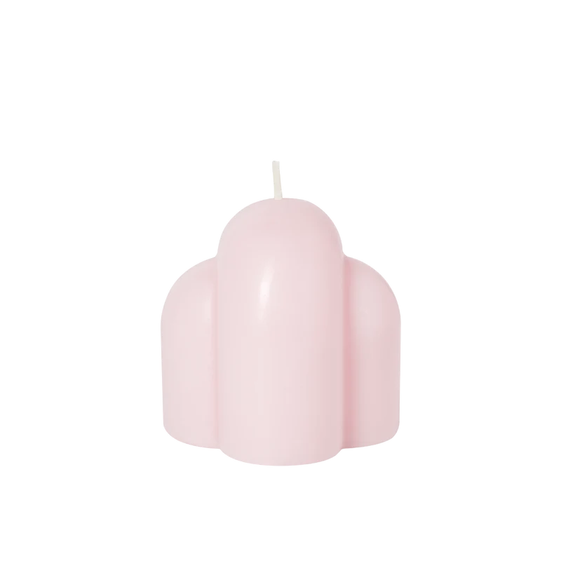 Candle Sculpture Templo (pale Rose)