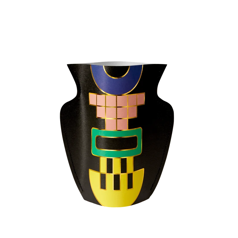 Mini Paper Vase Templo (black)