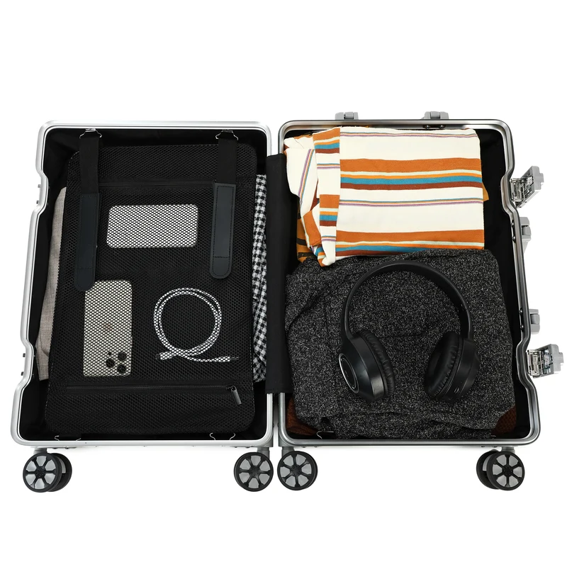 GREENWICH Maleta 100% ALUMINIO Praga Mediana 66.5cm