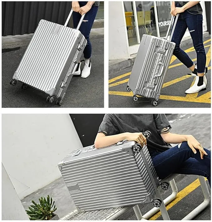 GREENWICH Maleta 100% ALUMINIO Praga Mediana 66.5cm