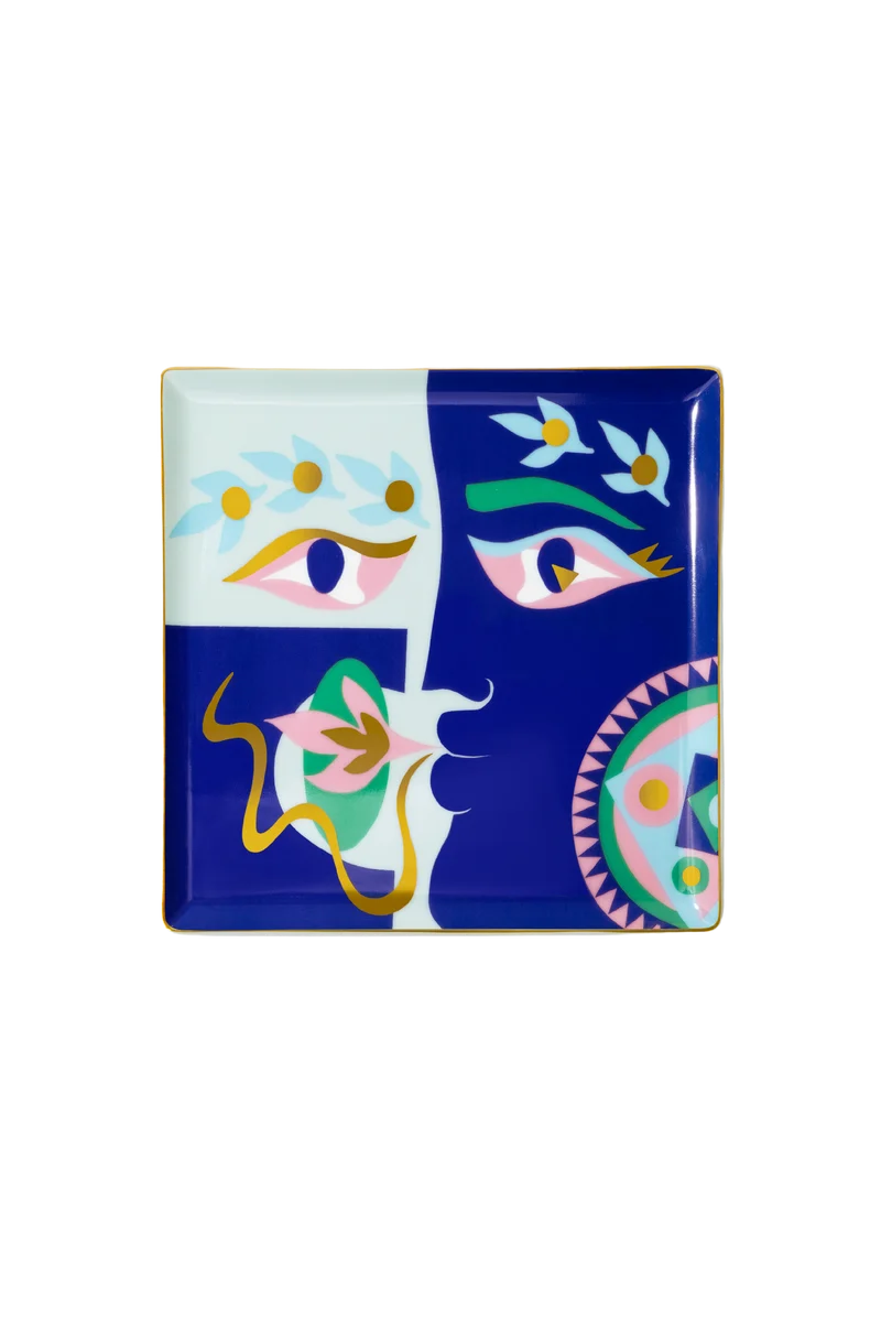 Ceramic Tray Claire Johnson Blue