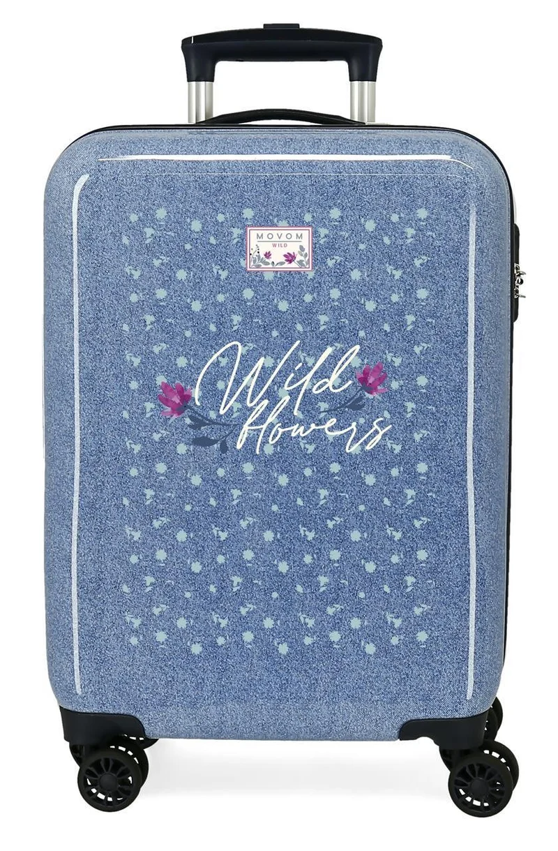 2751721 TROLLEY ABS 55CM.4R.MOVOM WILD FLOWERS