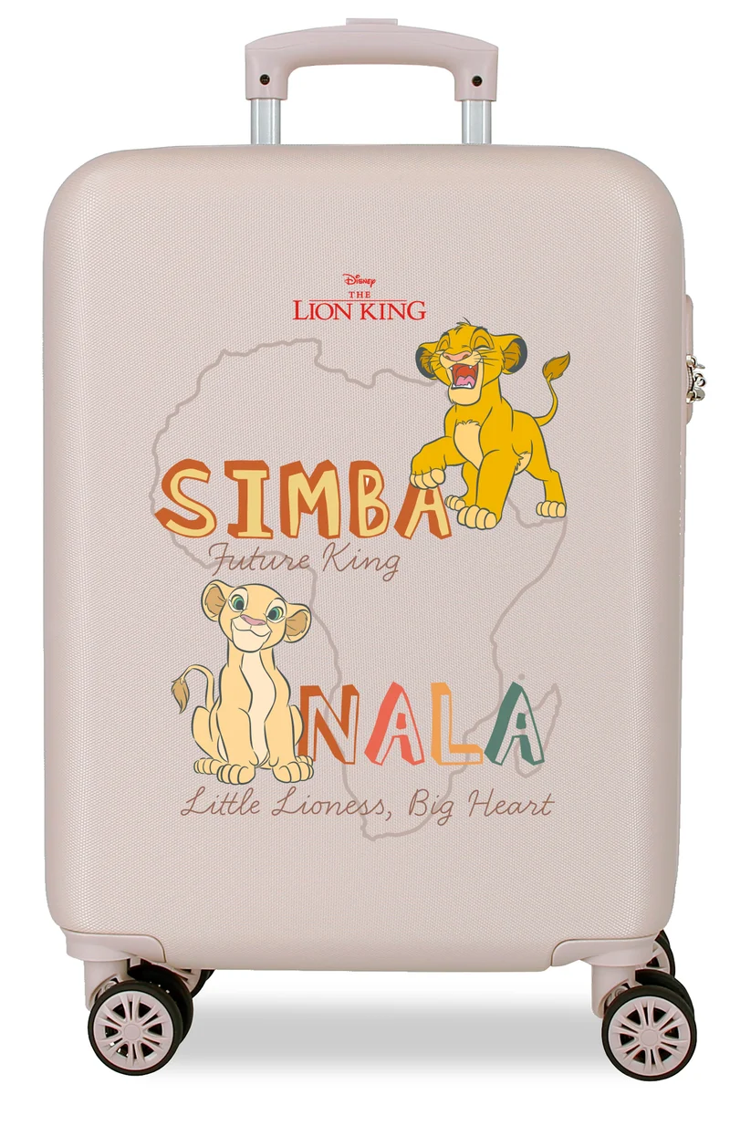 TROLLEY ABS 55CM.4R. LION KING LITTLE LIONESS BEIGE
