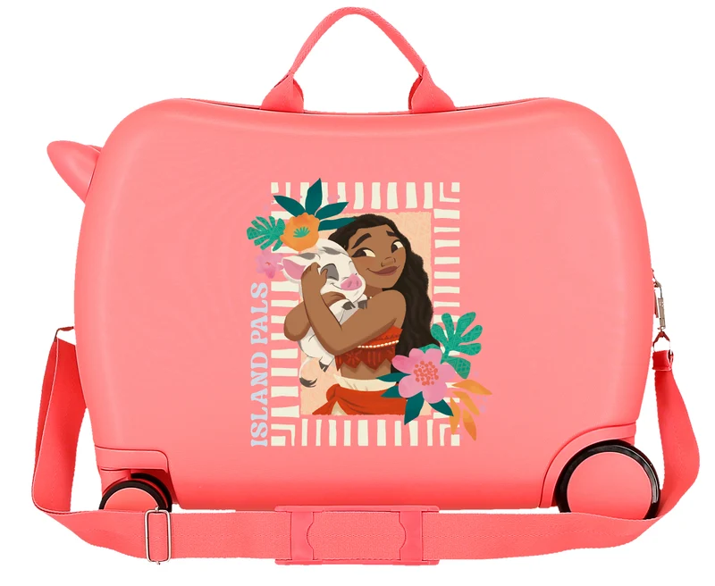 MALETA INF.ABS 4R.(2 MULTI.) 50CM. VAIANA ISLAND PALS CORAL