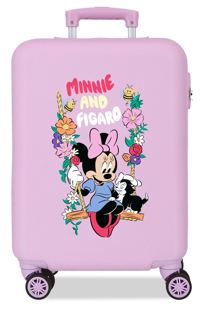 TROLLEY ABS 55CM.4R. MINNIE AND FIGARO LILA