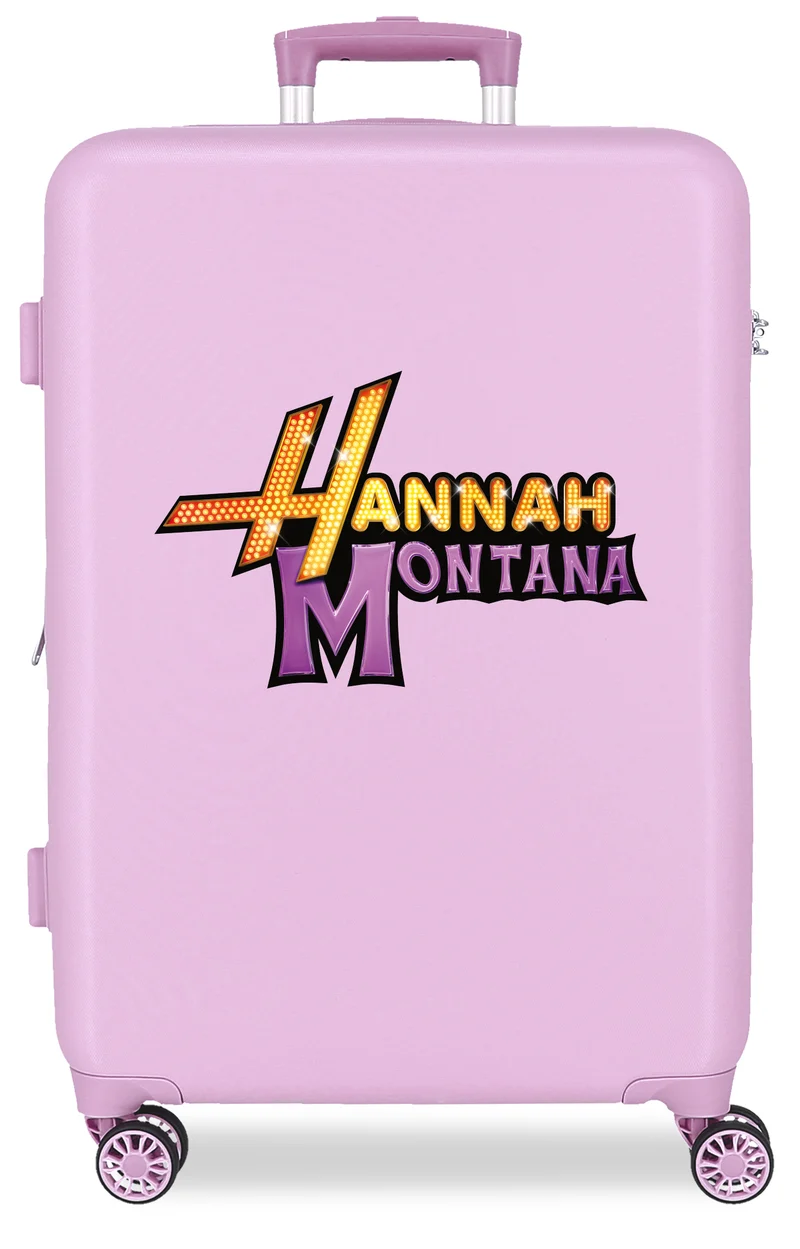TROLLEY ABS 65CM.4R.C/EXP. HANNA MONTANA LILA