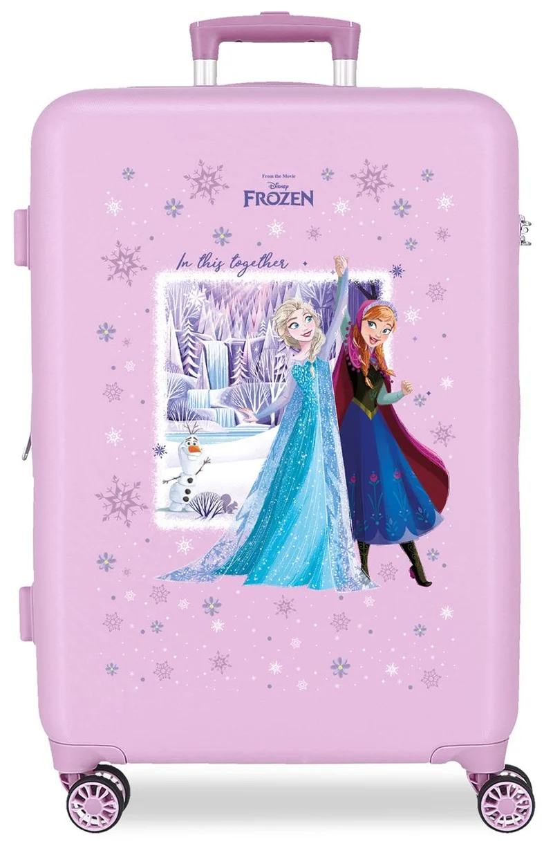 4331211 TROLLEY ABS 65CM. 4R. FROZEN IN THIS TOGETHER LILA