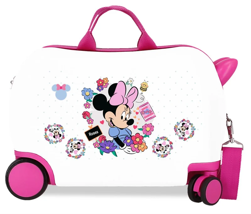 4311012 MALETA INF.ABS 4R.(2 MULTI.) 45CM. MINNIE FLOWERS BL