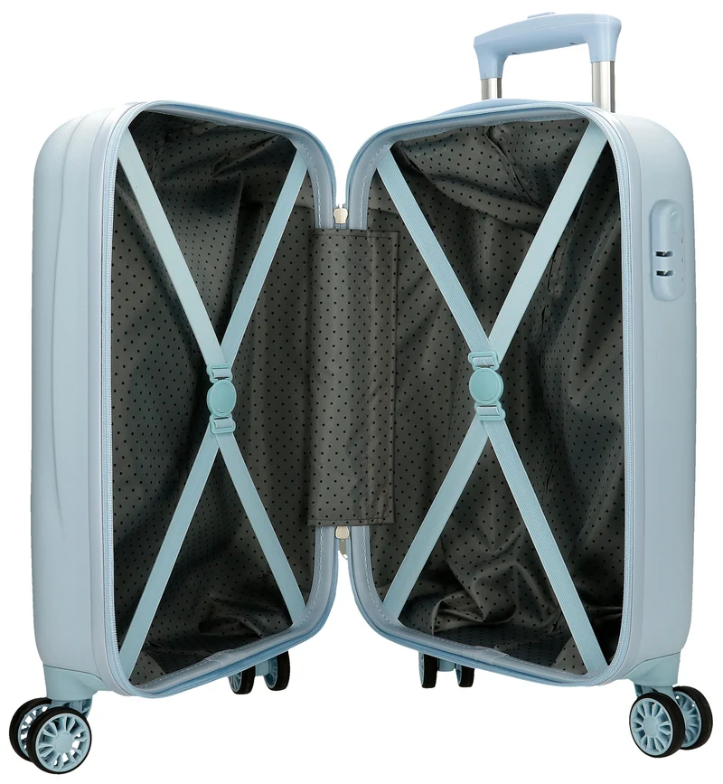 4341311 TROLLEY ABS 50 CM. 4R. FROZEN FOREVER AZUL CLARO