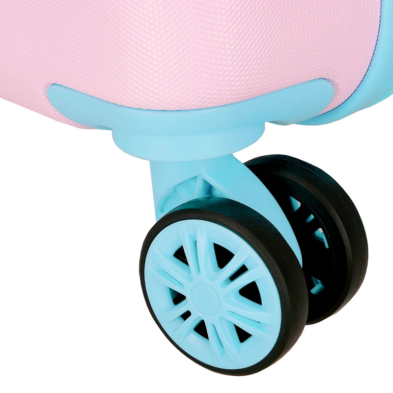 TROLLEY ABS 55CM.4R. MINNIE ALL MY LOVE ROSA-TURQUESA