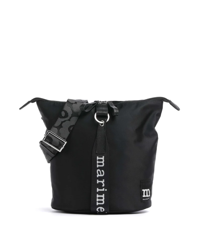 Marimekko Carry All Solid Bucket bolso de mano black