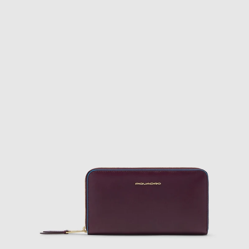 Portafogli donna grande zip-around