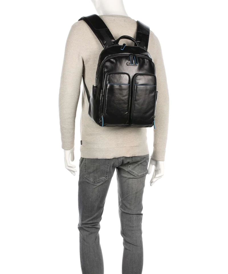 Piquadro Blue Square Revamp Mochila para portátil black