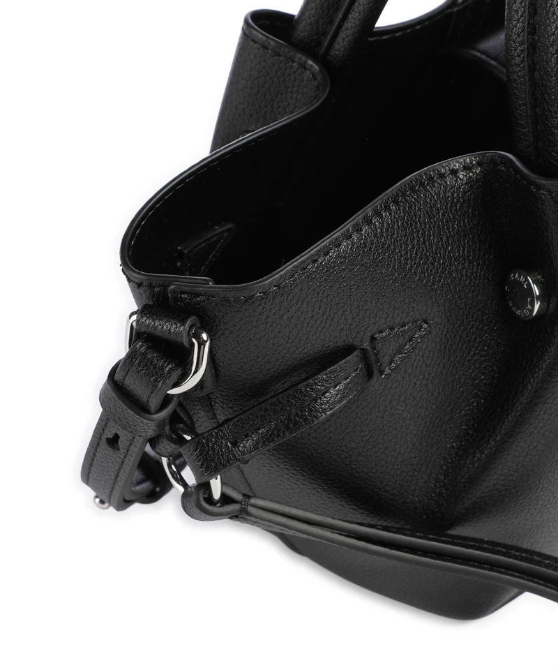 Karl Lagerfeld K/Pierced Mini Bolso de mano black nickel
