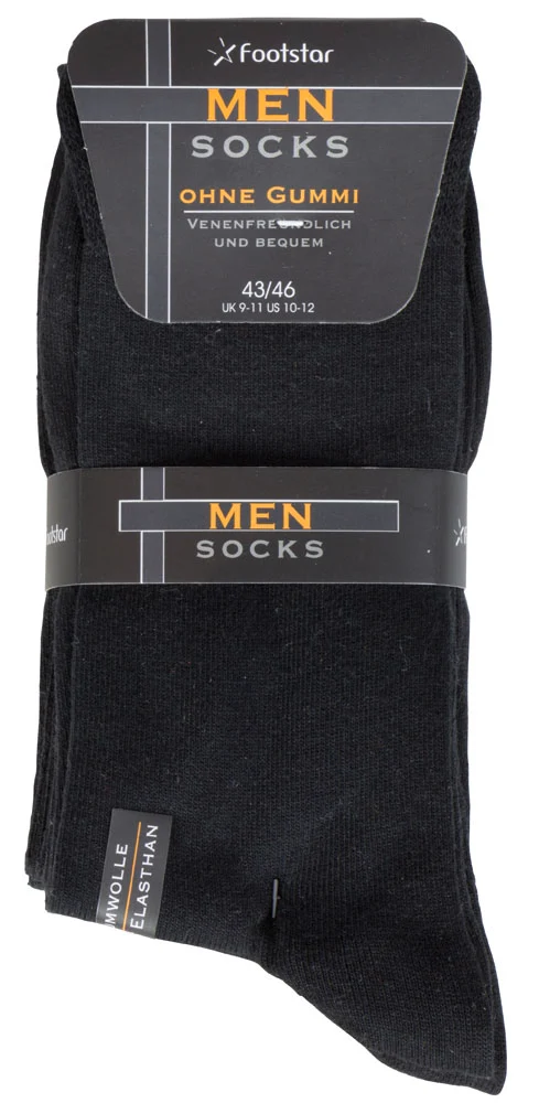 Herren Socken 5er Pack schwarz / VE-24