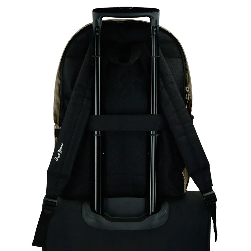 63324H5 MOCHILA PORTAORD. 44CM 2C. PJL ARIS EVERGREEN TAUPE