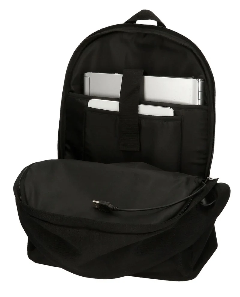 6332421 MOCHILA PORTAORD. 44CM 2C. PJL ARIS EVERGREEN NEGRO