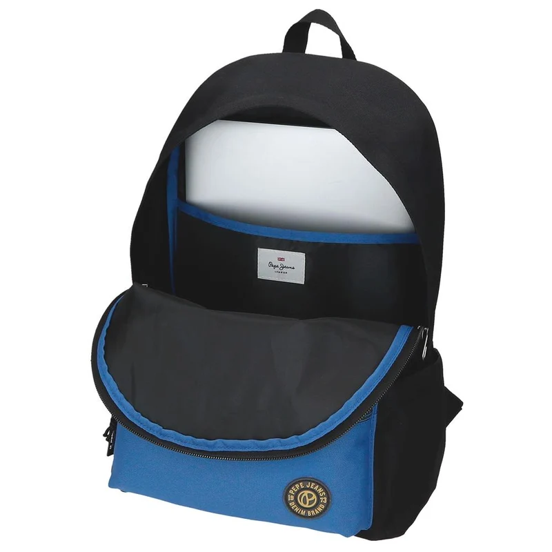 61523V2 MOCHILA ADAP. 44CM. C/CARRO. PJL HENRY NEGRO