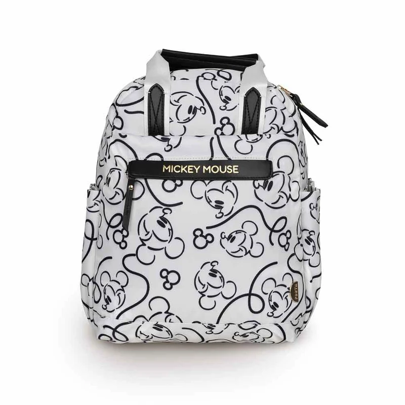 Mochila Belu Mickey Ecru