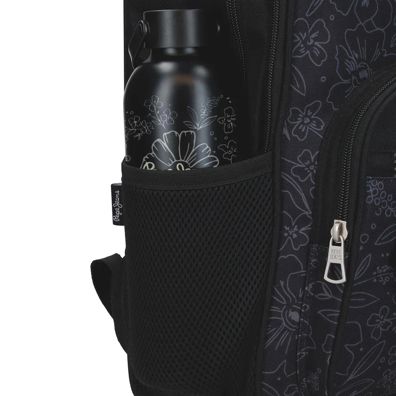 61325V1 MOCHILA ADAP. 44CM 2C. C/CARRO. PJL ELOISE NEGRO