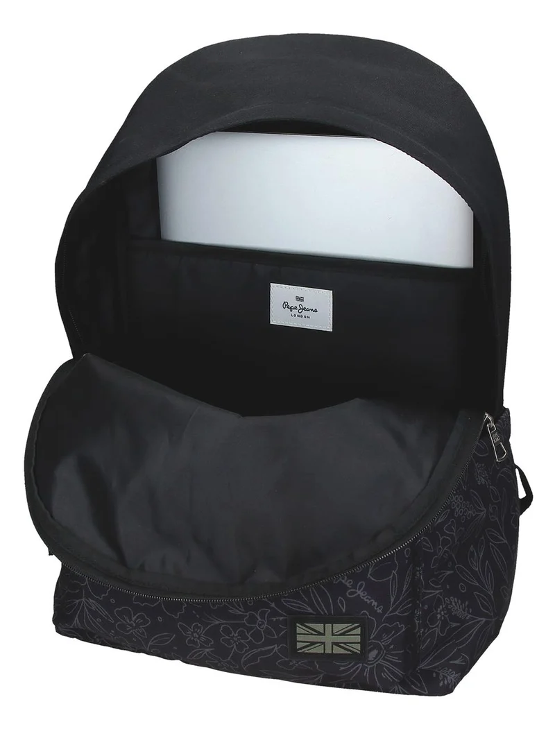 61323V1 MOCHILA ADAP. 44CM 2B LAT. C/CARRO. PJL ELOISE NEGRO