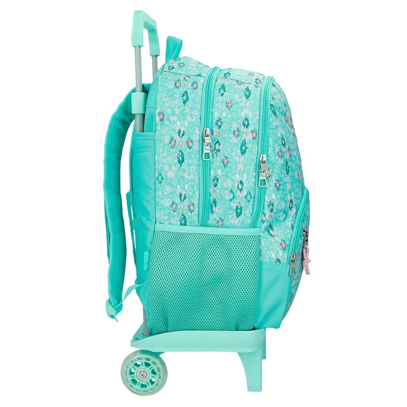 61125V1 MOCHILA ADAP. 44CM 2C. C/CARRO. PJL SUN TUR VERD