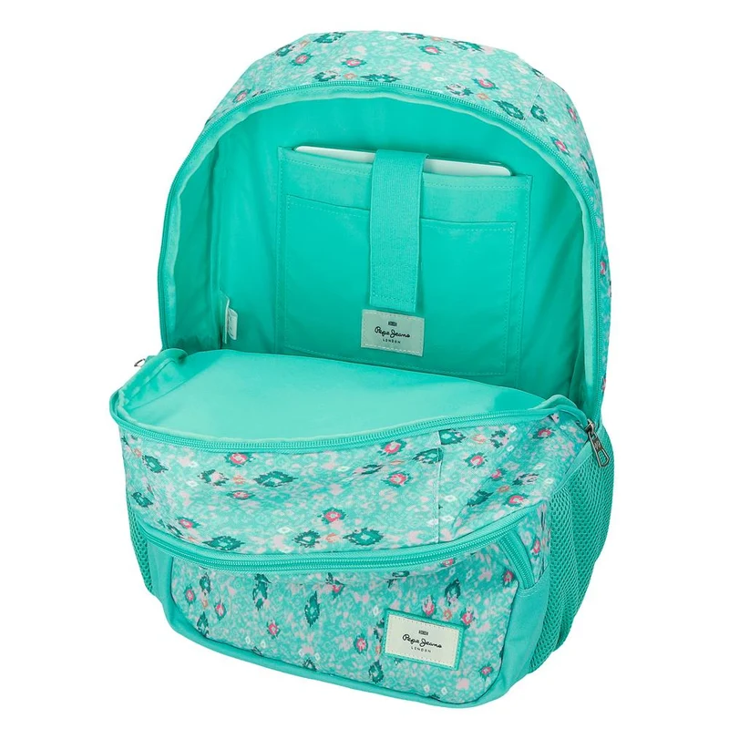 61125V1 MOCHILA ADAP. 44CM 2C. C/CARRO. PJL SUN TUR VERD