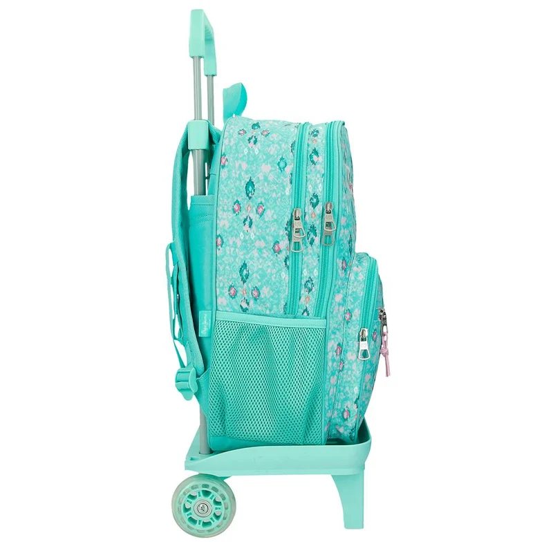 61122V1 MOCHILA ADAP. 40CM 2C. C/CARRO. PJL SUN TURQUESA VER
