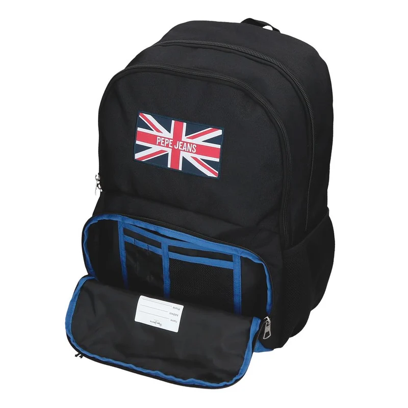 61525V2 MOCHILA ADAP. 46CM 2C. C/CARRO. PJL HENRY NEGRO