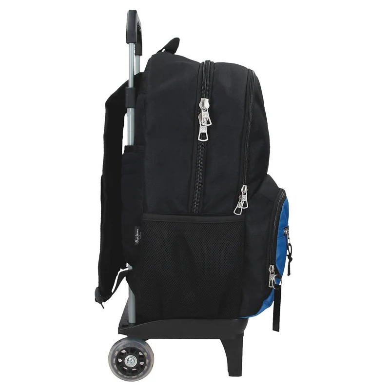 61525V2 MOCHILA ADAP. 46CM 2C. C/CARRO. PJL HENRY NEGRO