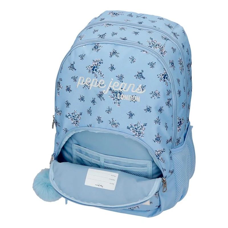 60825V2 MOCHILA ADAP. 44CM 2C. C/CARRO. PJL OLIVIA AZU CL