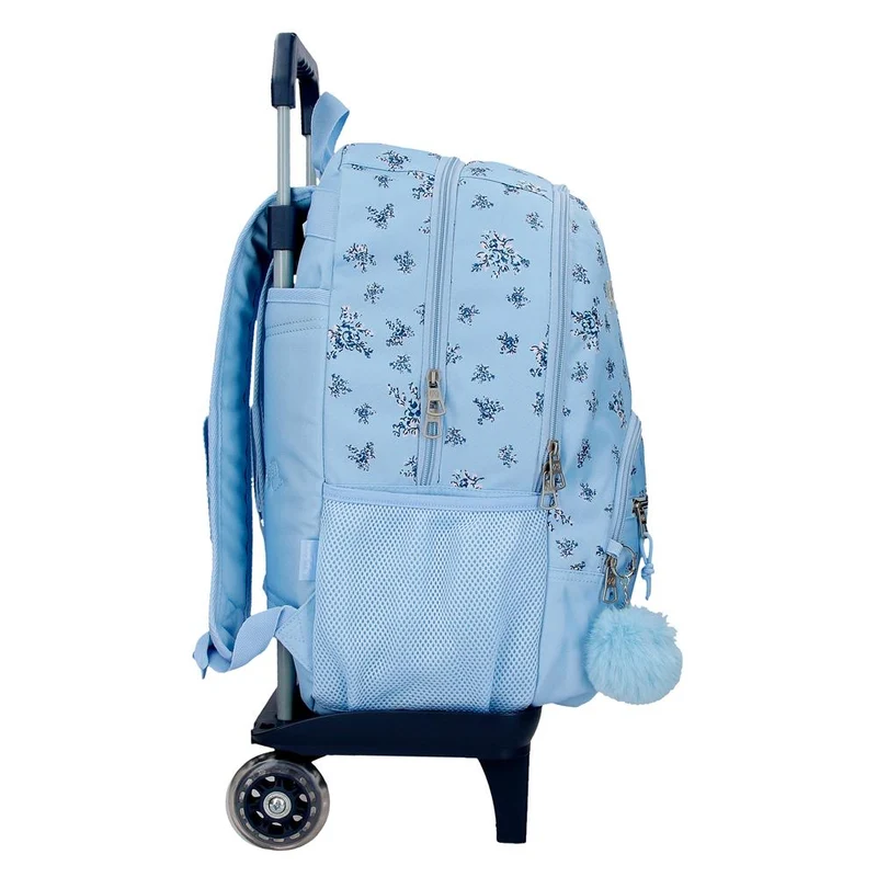 60825V2 MOCHILA ADAP. 44CM 2C. C/CARRO. PJL OLIVIA AZU CL