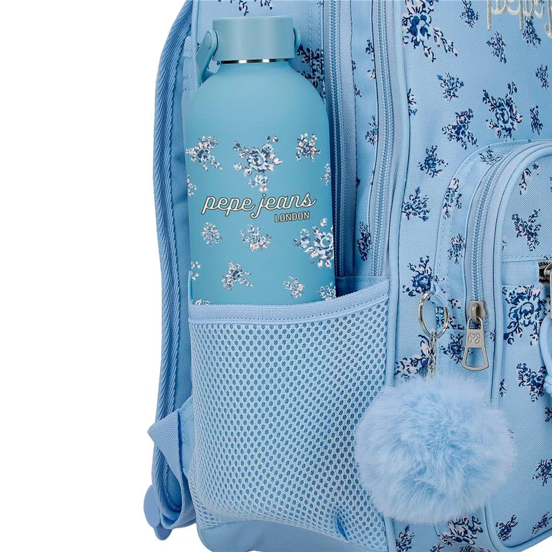 60825V2 MOCHILA ADAP. 44CM 2C. C/CARRO. PJL OLIVIA AZU CL