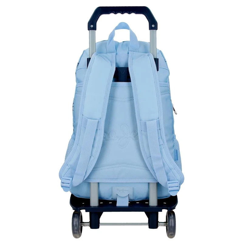 60825V2 MOCHILA ADAP. 44CM 2C. C/CARRO. PJL OLIVIA AZU CL