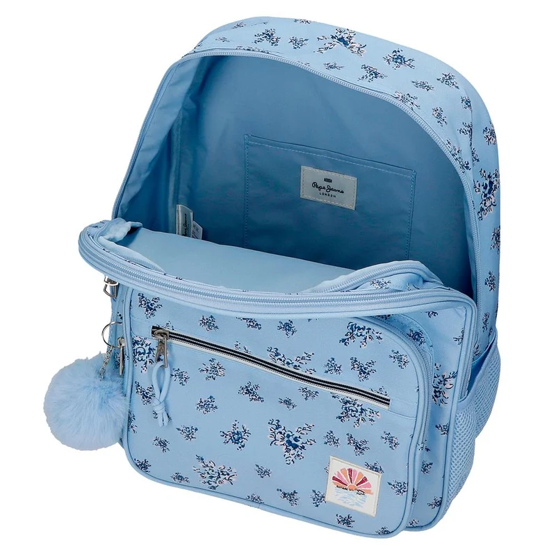 60822V2 MOCHILA ADAP. 40CM 2C. C/CARRO. PJL OLIVIA AZUL CLAR
