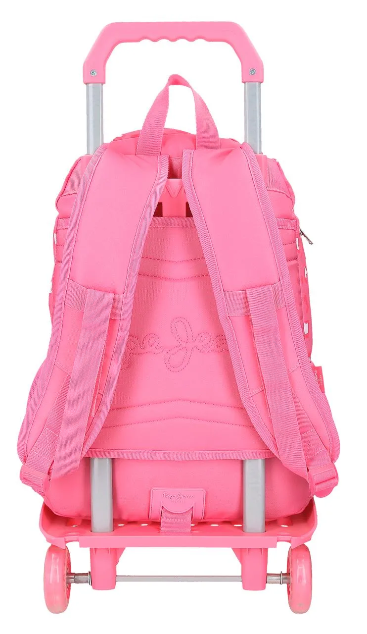 60925V1 MOCHILA ADAP. 44CM 2C. C/CARRO. PJL EVELYN ROSA