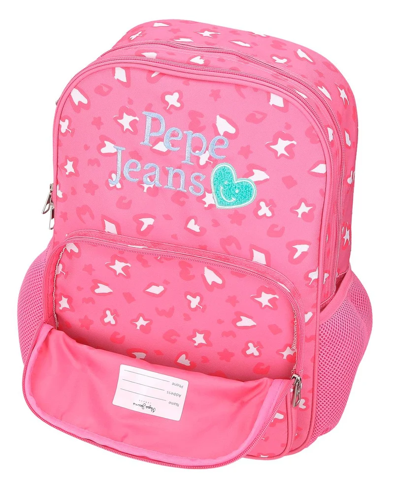 60922V1 MOCHILA ADAP. 40CM 2C. C/CARRO. PJL EVELYN ROSA